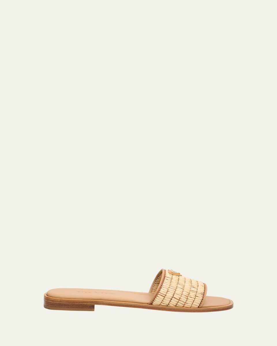 Stuoia Raffia Easy Slide Sandals